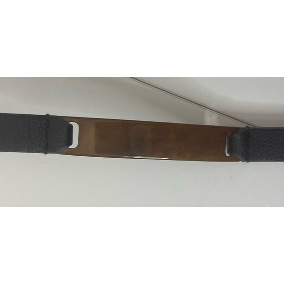 Chicos 2 Size Afjustable Black & Brown Belt with decorative sections - Picture 3 of 10